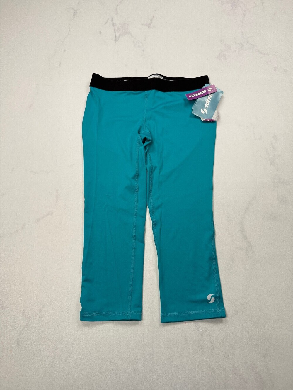 Soffe Lowrise Leggings Turquoise Modern Slim Fit - Girls Juniors S NWT